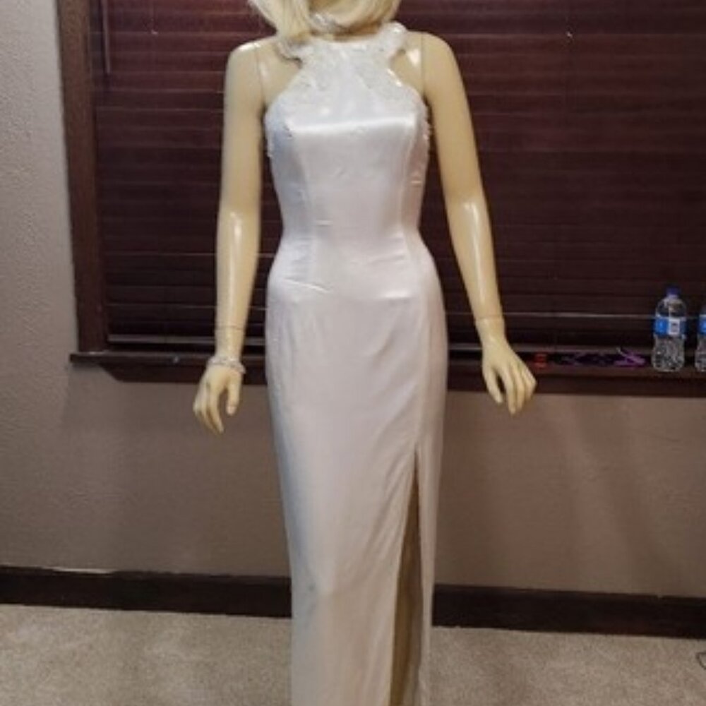 Vintage Jessica McClintock Petite Light Beige Classy XS
